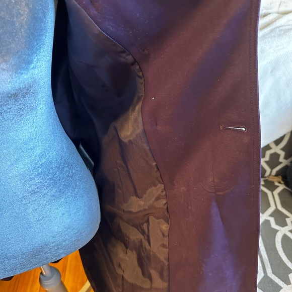 Hobbs London Saskia Purple Trench Coat Size US 6. Pre-owned. - Picture 8 of 14